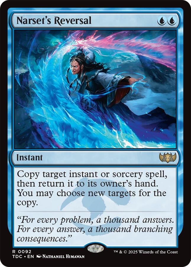 Narset's Reversal [Tarkir: Dragonstorm Commander] | Good Games Morley