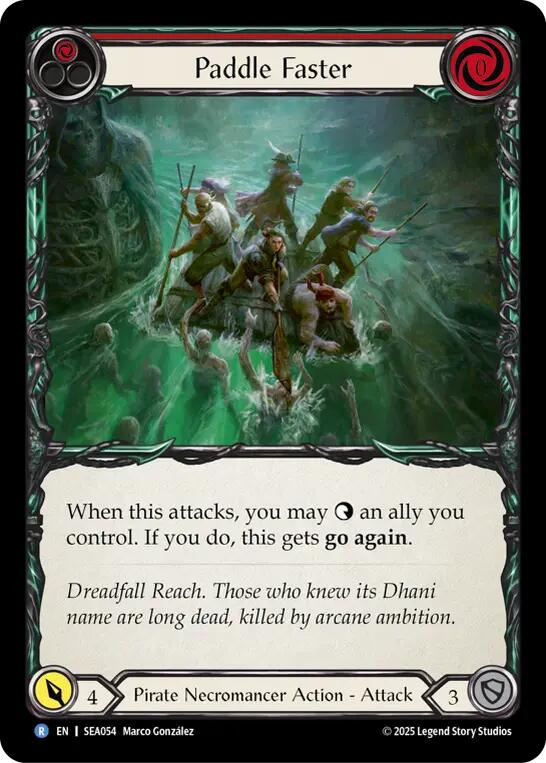 Paddle Faster [SEA054] (High Seas)  Rainbow Foil | Good Games Morley