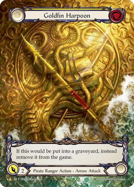 Goldfin Harpoon (Marvel) (Golden) [SEA093] (High Seas)  Cold Foil | Good Games Morley