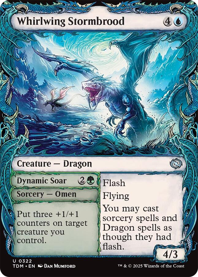 Whirlwing Stormbrood (Showcase) [Tarkir: Dragonstorm] | Good Games Morley