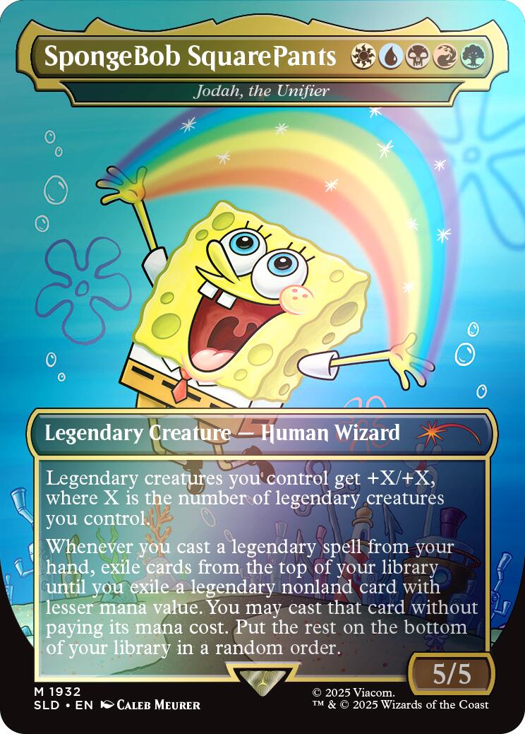 SpongeBob SquarePants - Jodah, the Unifier (Rainbow Foil) [Secret Lair Drop Series] | Good Games Morley
