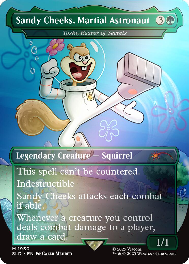 Sandy Cheeks, Martial Astronaut - Toski, Bearer of Secrets (Rainbow Foil) [Secret Lair Drop Series] | Good Games Morley