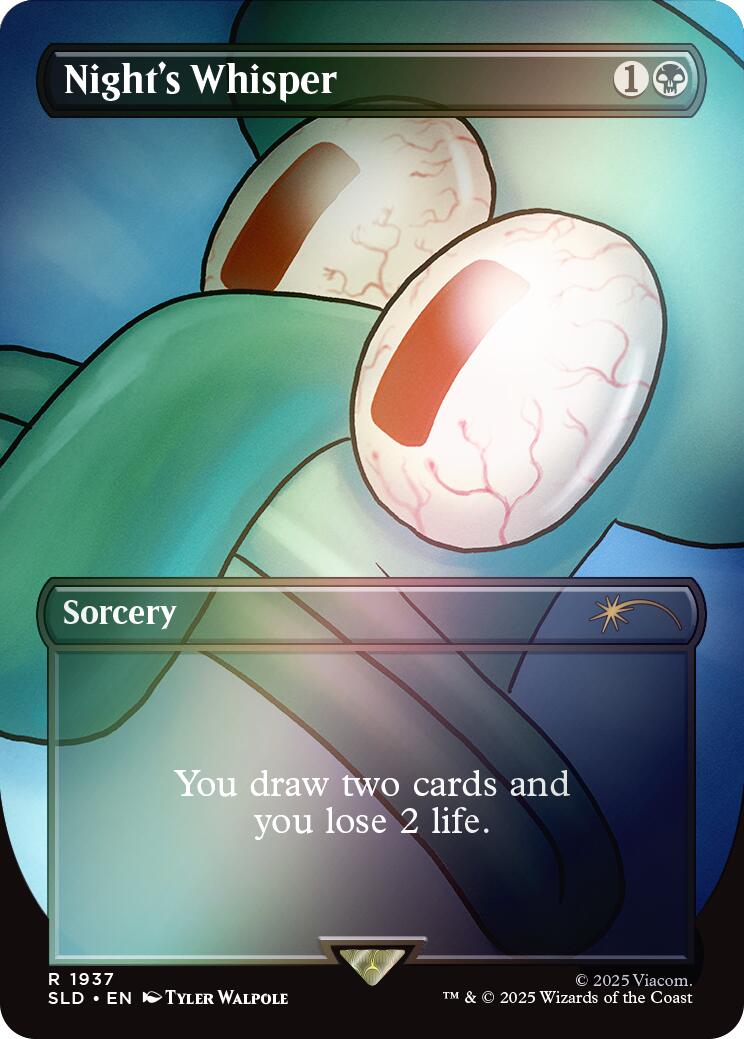 Night's Whisper (Rainbow Foil) [Secret Lair Drop Series] | Good Games Morley