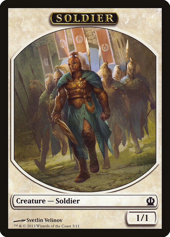 Soldier Token (3/11) [Theros Tokens] | Good Games Morley