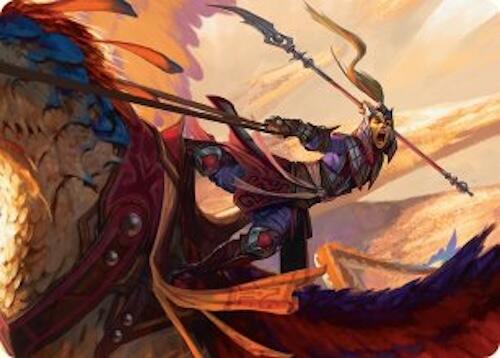 Dragonback Lancer Art Card (3/54) [Tarkir: Dragonstorm Art Series] | Good Games Morley