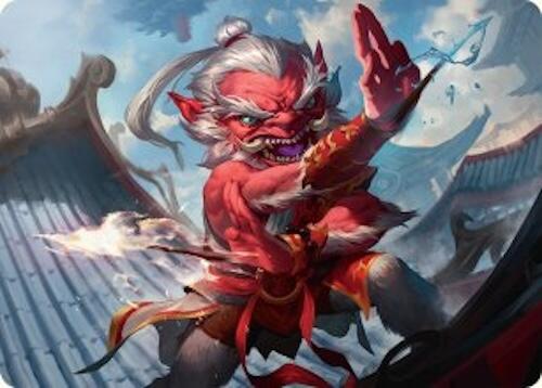 Devoted Duelist Art Card (15/54) [Tarkir: Dragonstorm Art Series] | Good Games Morley