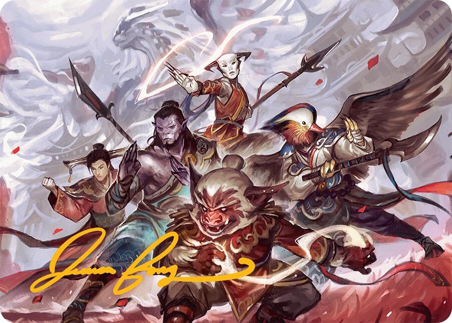 Will of the Jeskai Art Card (54/54) (Gold-Stamped Signature) [Tarkir: Dragonstorm Art Series] | Good Games Morley