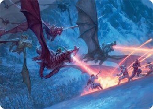 Dragonback Assault Art Card (22/54) [Tarkir: Dragonstorm Art Series] | Good Games Morley