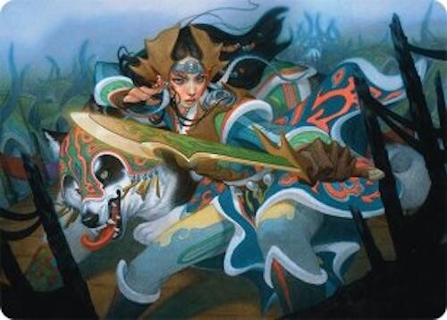 Eshki Dragonclaw Art Card (23/54) [Tarkir: Dragonstorm Art Series] | Good Games Morley