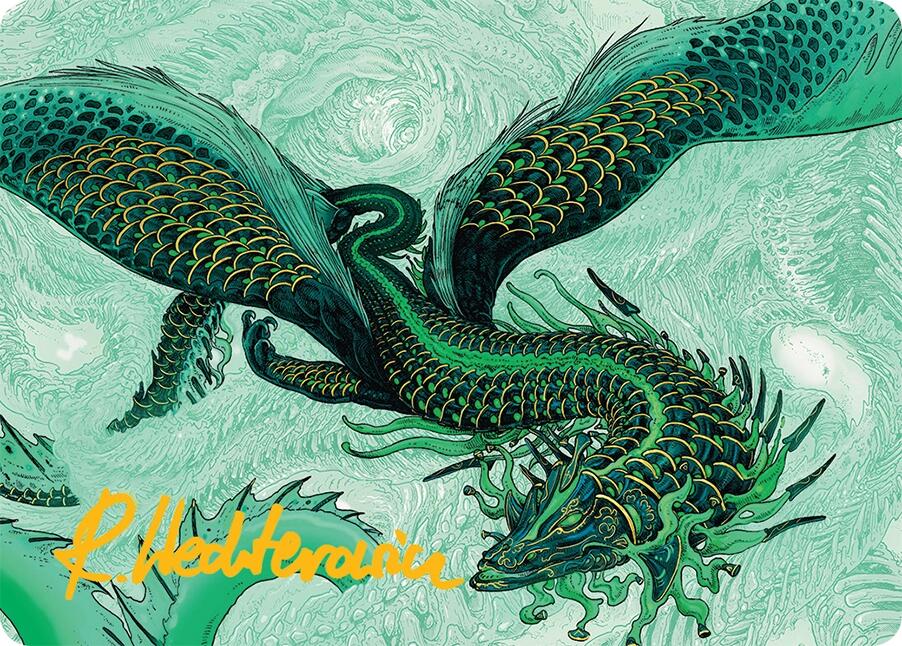 Teval, Arbiter of Virtue Art Card (38/54) (Gold-Stamped Signature) [Tarkir: Dragonstorm Art Series] | Good Games Morley