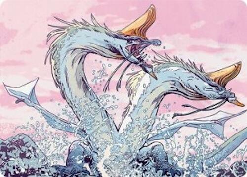 Twinmaw Stormbrood Art Card (39/54) [Tarkir: Dragonstorm Art Series] | Good Games Morley