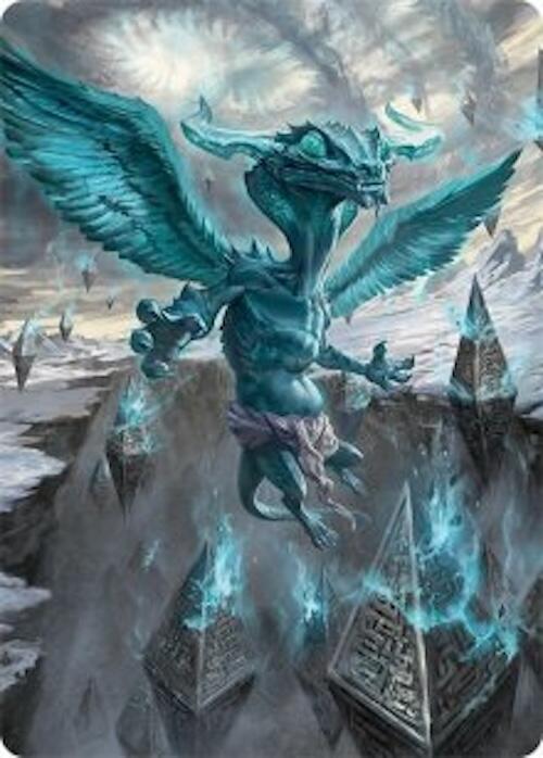 Ugin, Eye of the Storms Art Card (47/54) [Tarkir: Dragonstorm Art Series] | Good Games Morley