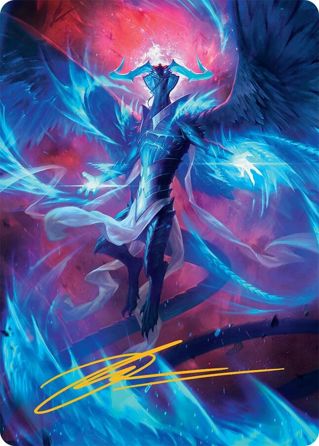 Ugin, Eye of the Storms Art Card (48/54) (Gold-Stamped Signature) [Tarkir: Dragonstorm Art Series] | Good Games Morley