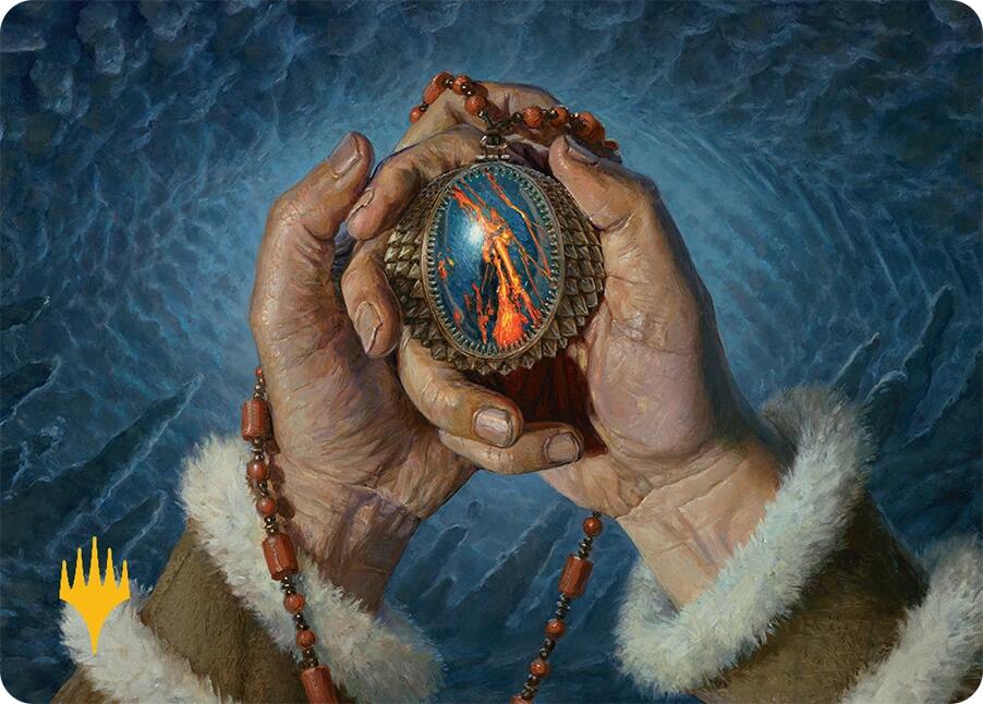 Mox Jasper Art Card (28/54) (Gold-Stamped) [Tarkir: Dragonstorm Art Series] | Good Games Morley