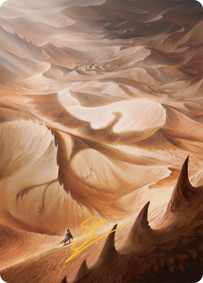 Plains Art Card (30/54) (Gold-Stamped Signature) [Tarkir: Dragonstorm Art Series] | Good Games Morley