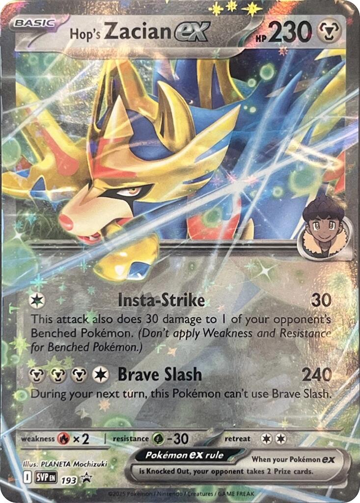 Hop's Zacian ex (SVP193) [Scarlet & Violet: Black Star Promos] | Good Games Morley