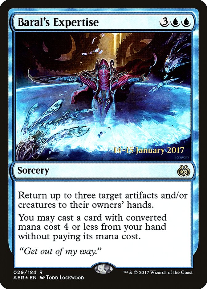 Baral's Expertise [Aether Revolt Prerelease Promos] | Good Games Morley