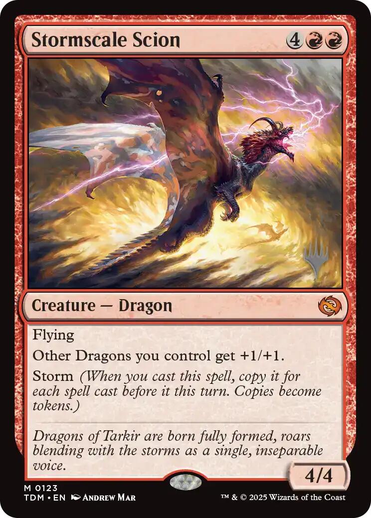 Stormscale Scion [Tarkir: Dragonstorm Promos] | Good Games Morley