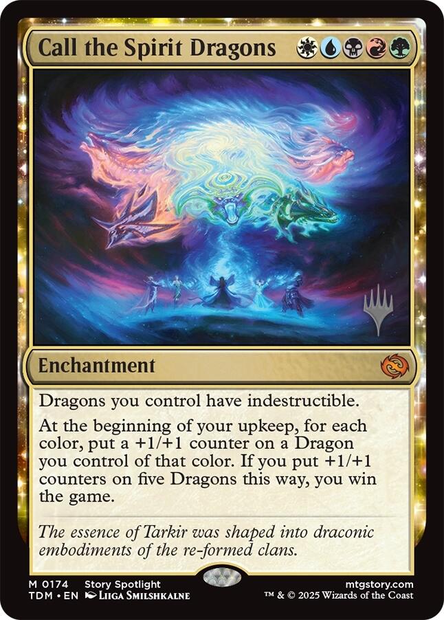 Call the Spirit Dragons [Tarkir: Dragonstorm Promos] | Good Games Morley