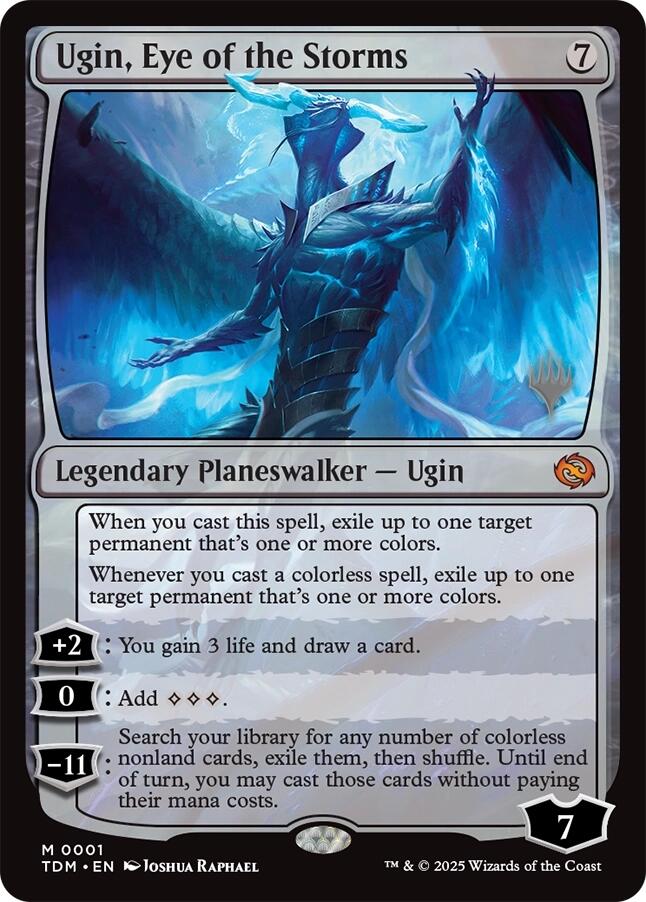 Ugin, Eye of the Storms [Tarkir: Dragonstorm Promos] | Good Games Morley