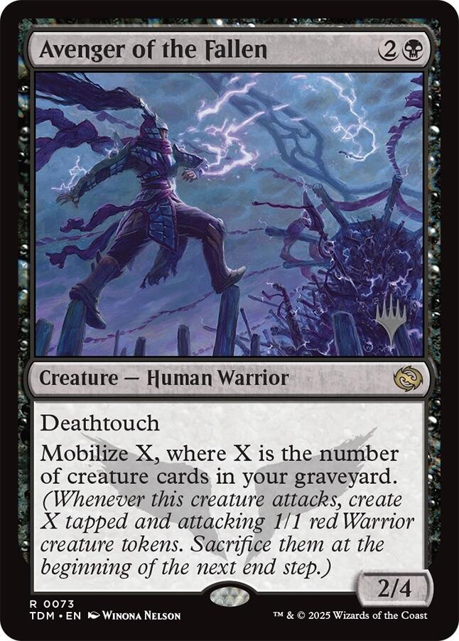 Avenger of the Fallen [Tarkir: Dragonstorm Promos] | Good Games Morley
