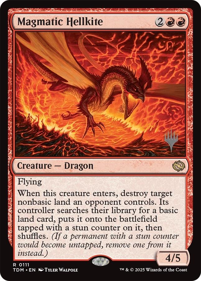 Magmatic Hellkite [Tarkir: Dragonstorm Promos] | Good Games Morley