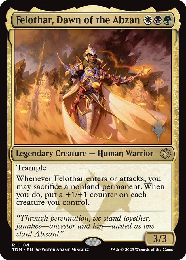 Felothar, Dawn of the Abzan [Tarkir: Dragonstorm Promos] | Good Games Morley