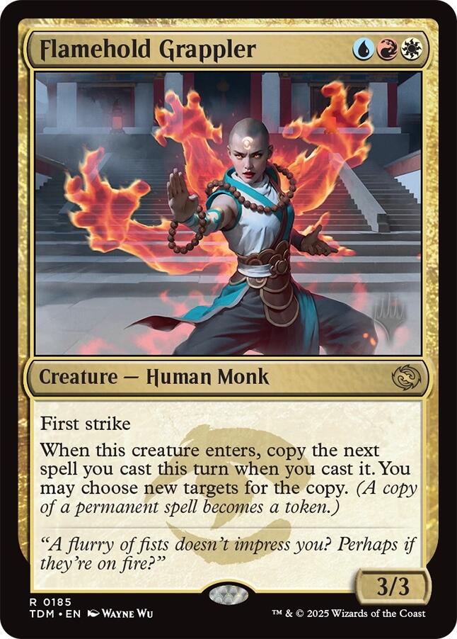Flamehold Grappler [Tarkir: Dragonstorm Promos] | Good Games Morley