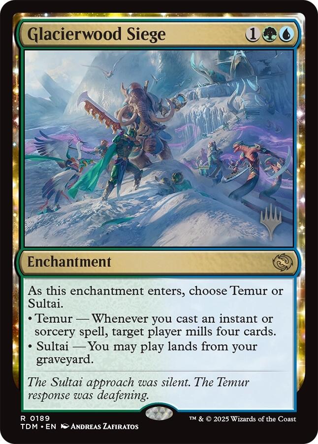 Glacierwood Siege (Promo Pack) [Tarkir: Dragonstorm Promos] | Good Games Morley