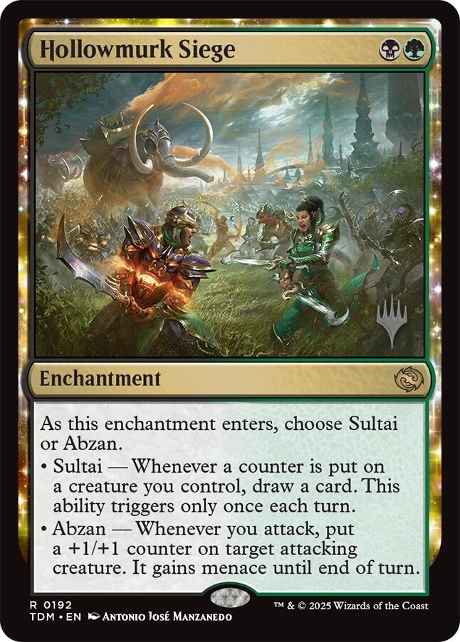 Hollowmurk Siege [Tarkir: Dragonstorm Promos] | Good Games Morley