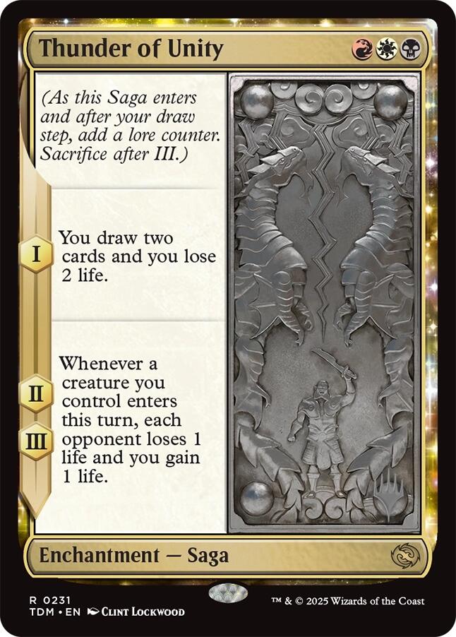 Thunder of Unity [Tarkir: Dragonstorm Promos] | Good Games Morley