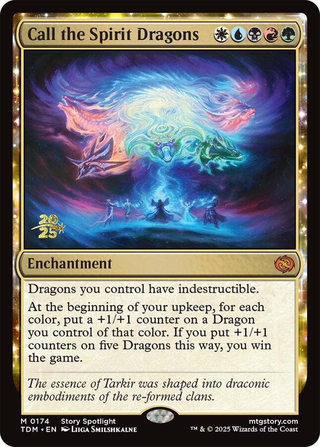 Call the Spirit Dragons [Tarkir: Dragonstorm Prerelease Promos] | Good Games Morley