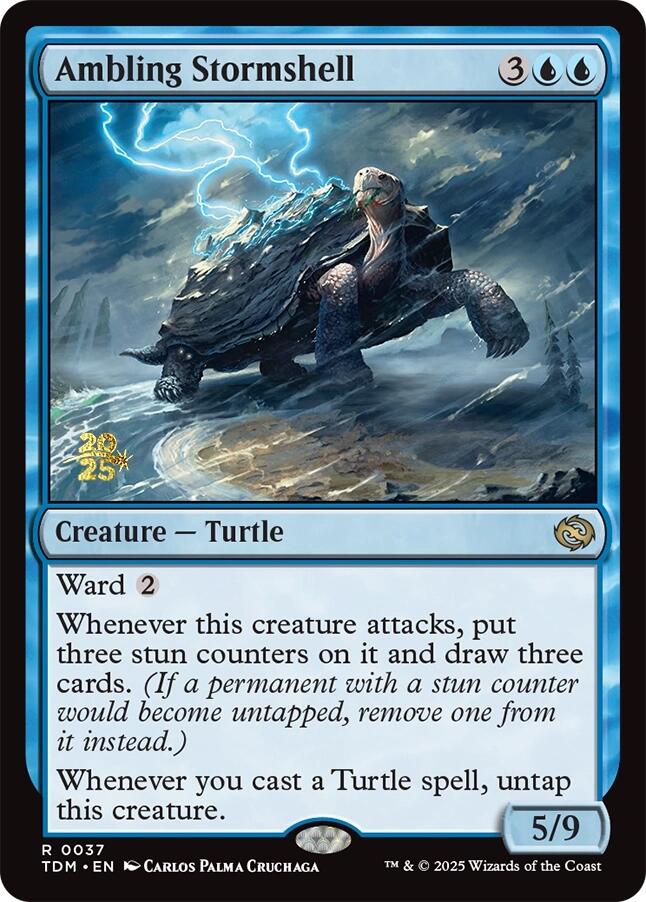 Ambling Stormshell [Tarkir: Dragonstorm Prerelease Promos] | Good Games Morley