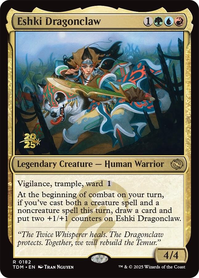 Eshki Dragonclaw [Tarkir: Dragonstorm Prerelease Promos] | Good Games Morley