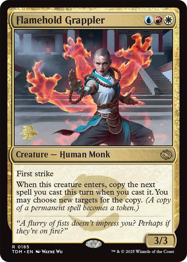 Flamehold Grappler [Tarkir: Dragonstorm Prerelease Cards] | Good Games Morley