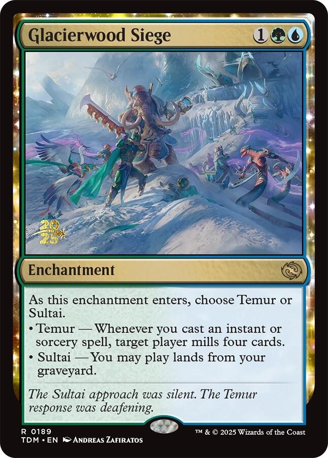 Glacierwood Siege [Tarkir: Dragonstorm Prerelease Promos] | Good Games Morley