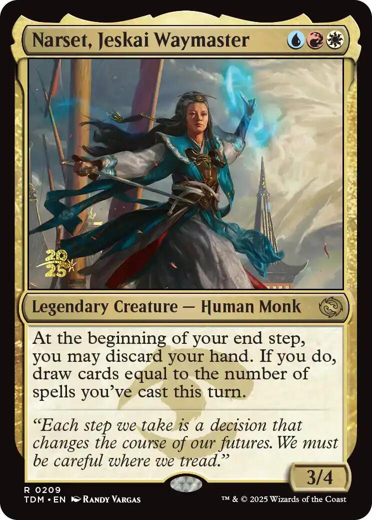 Narset, Jeskai Waymaster [Tarkir: Dragonstorm Prerelease Promos] | Good Games Morley