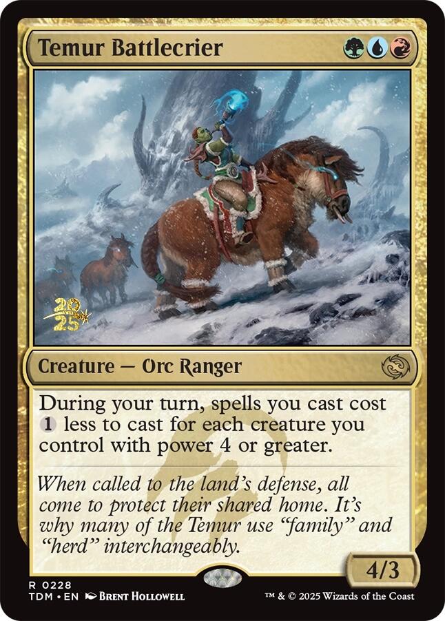 Temur Battlecrier [Tarkir: Dragonstorm Prerelease Promos] | Good Games Morley