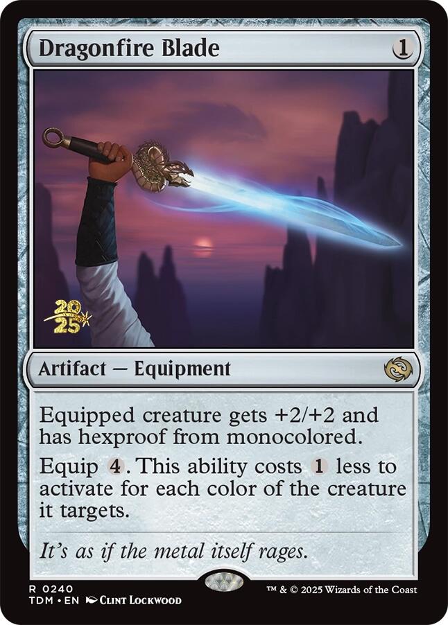 Dragonfire Blade [Tarkir: Dragonstorm Prerelease Promos] | Good Games Morley