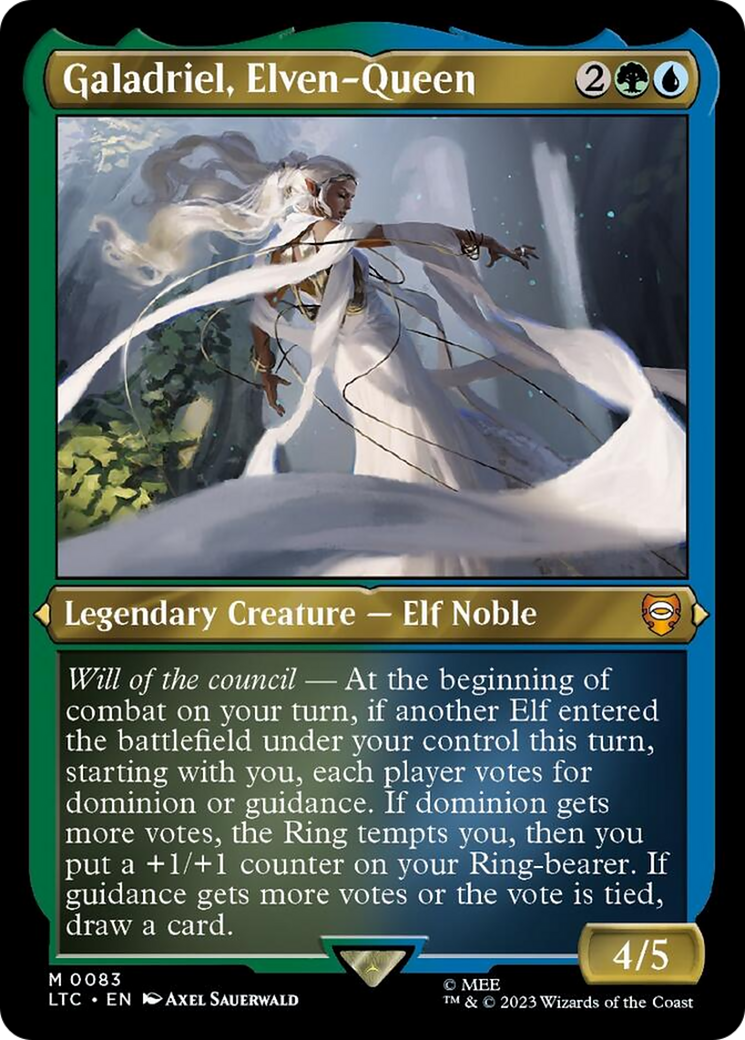 Galadriel, Elven-Queen (Display Commander) [The Lord of the Rings: Tales of Middle-Earth Commander] | Good Games Morley
