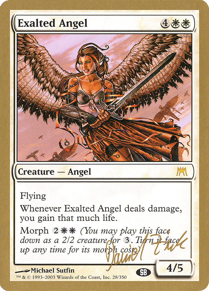 Exalted Angel (Daniel Zink) (SB) [World Championship Decks 2003] | Good Games Morley