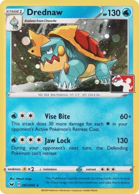 Drednaw (061/202) (Play Pokemon Promo) [League & Championship Cards] | Good Games Morley