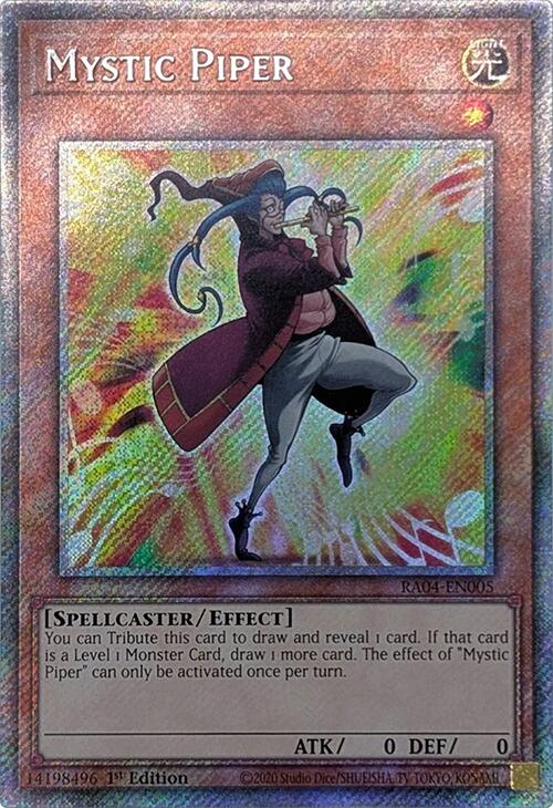 Mystic Piper [RA04-EN005] Platinum Secret Rare | Good Games Morley