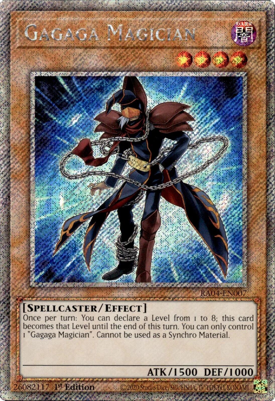 Gagaga Magician [RA04-EN007] Platinum Secret Rare | Good Games Morley