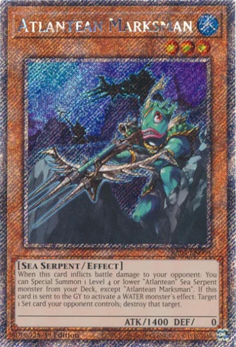 Atlantean Marksman [RA04-EN009] Platinum Secret Rare | Good Games Morley