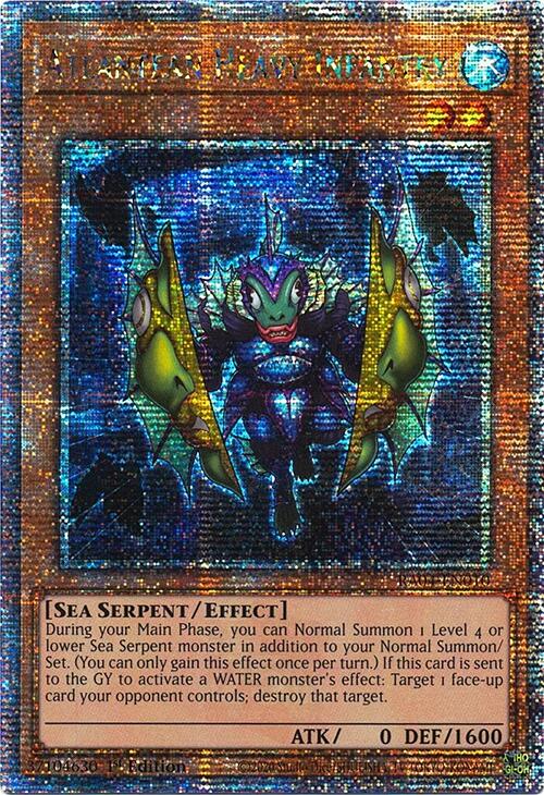 Atlantean Heavy Infantry [RA04-EN010] Quarter Century Secret Rare | Good Games Morley