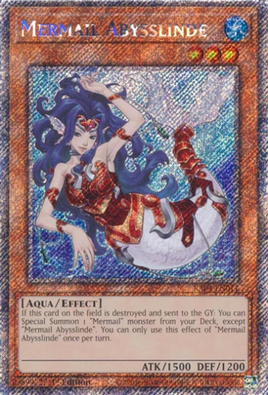 Mermail Abysslinde [RA04-EN011] Platinum Secret Rare | Good Games Morley