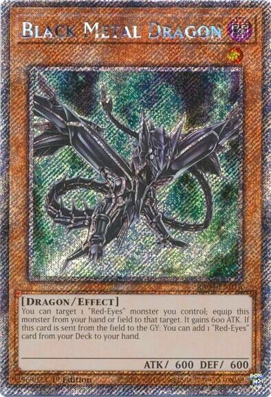 Black Metal Dragon [RA04-EN016] Platinum Secret Rare | Good Games Morley