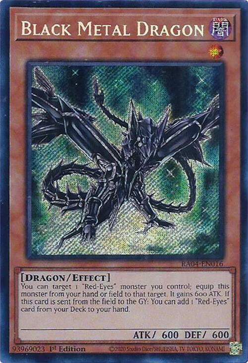 Black Metal Dragon [RA04-EN016] Secret Rare | Good Games Morley