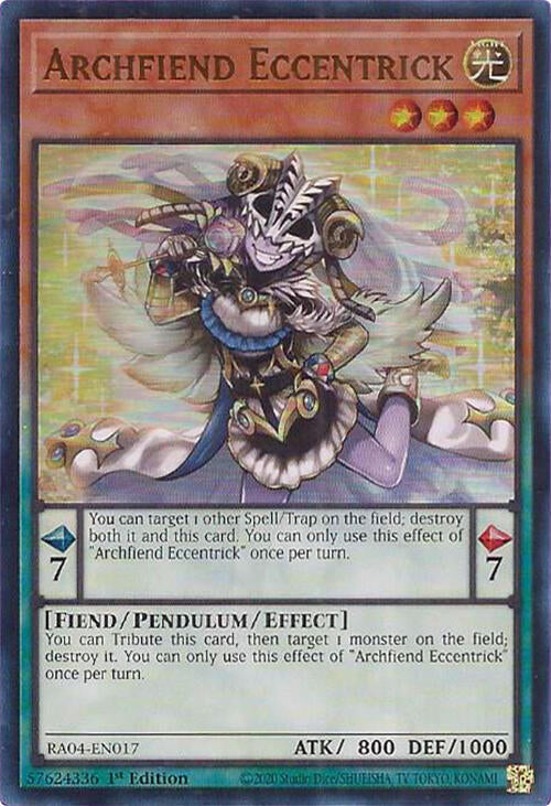 Archfiend Eccentrick [RA04-EN017] Ultra Rare | Good Games Morley